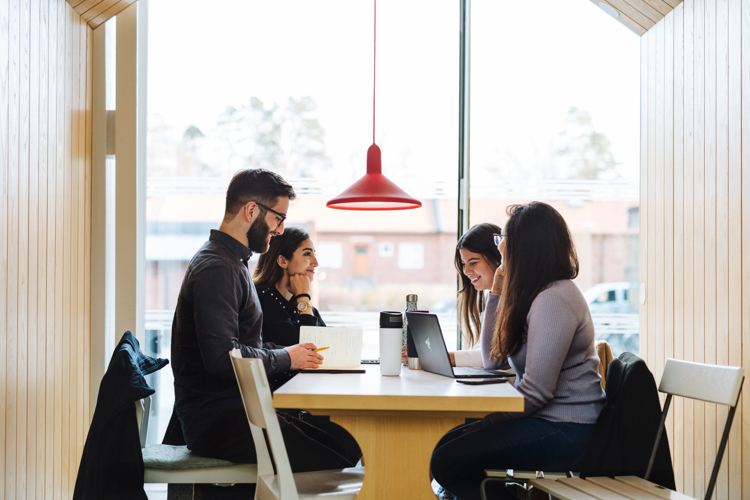 Students in group work