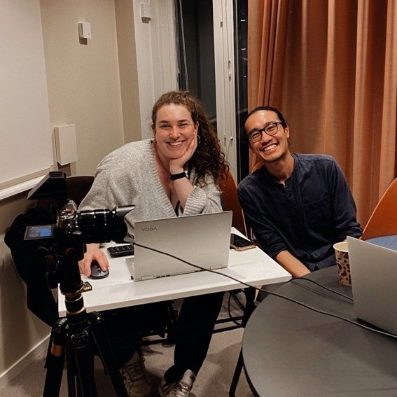 Students with video camera