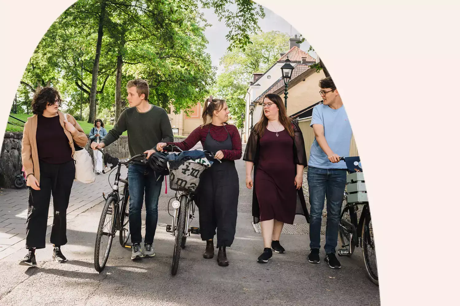 Students walking togehter