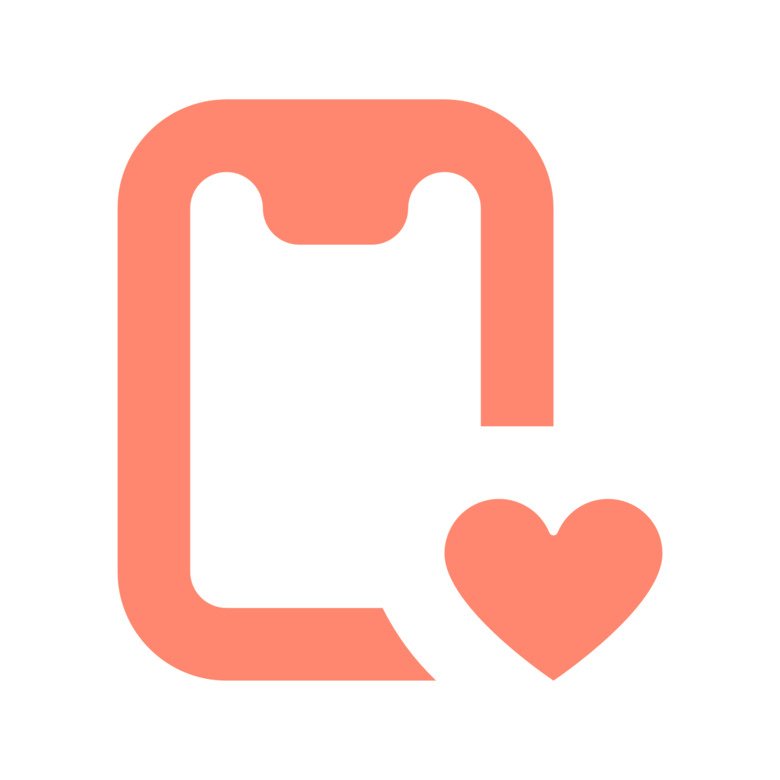 Phone with heart