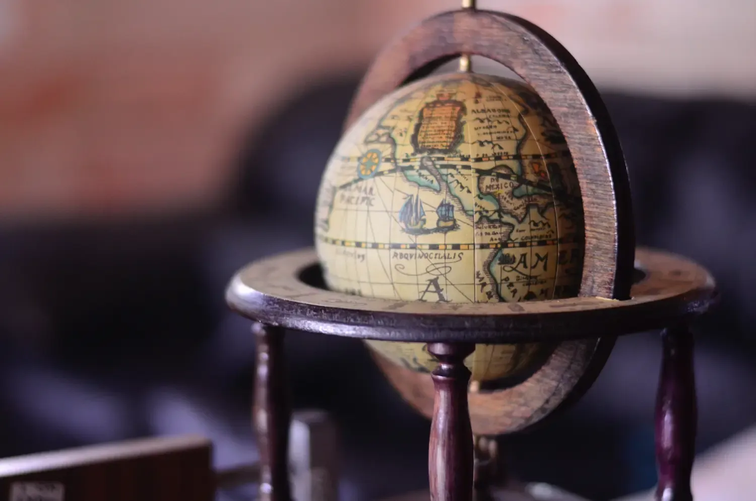 Old Earth globe.